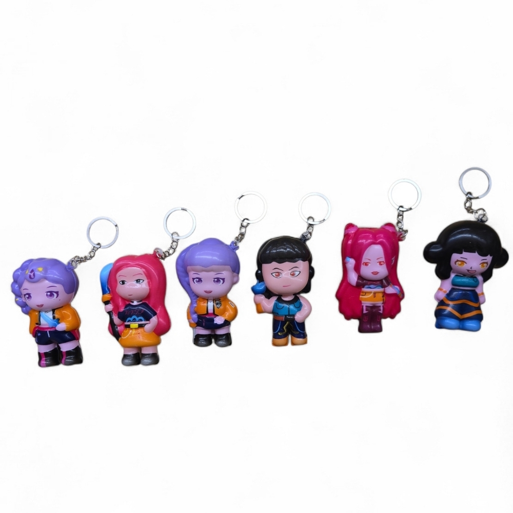 K-POP Demon‎ Hunter Set of Six Squishy Keychains